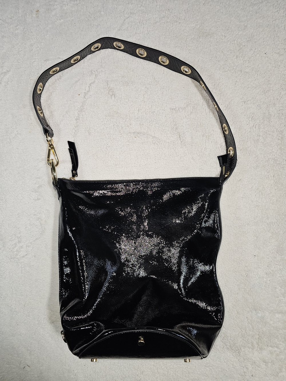 CLAUDIA FIRENZE of Italy Patent Bucket, Shoulder Bag.